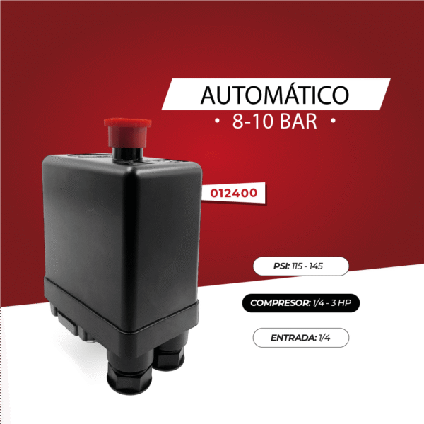 COMPRESOR AUTOMÁTICO 1/4 8-10BAR