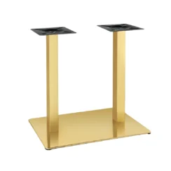 BASE BAR YY-A018-H ACERO DORADO CUADRADA DOBLE AJUSTABLE 72XB40X70CM