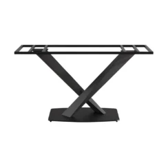 BASE COMEDOR YY-C011 ACERO NEGRO 73X119X50CM