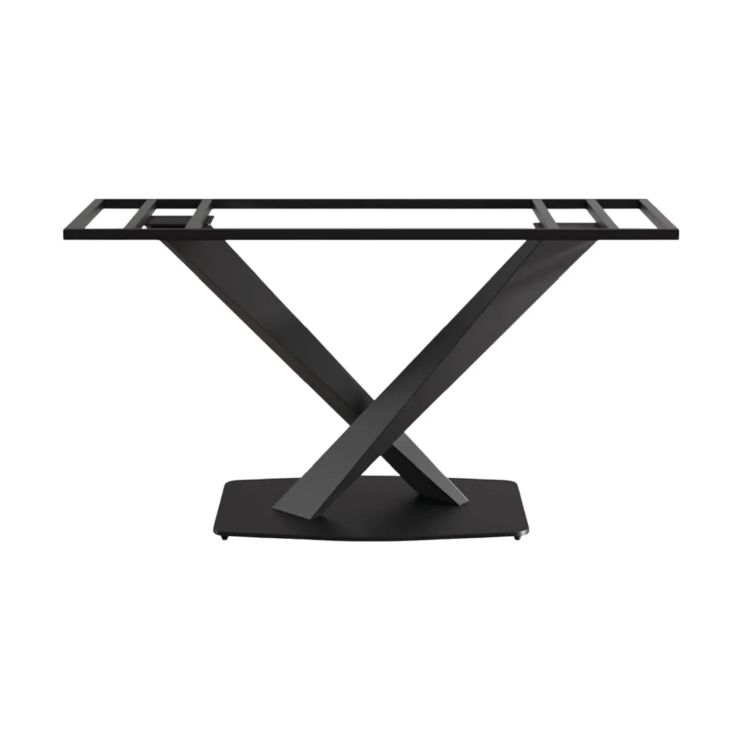 BASE COMEDOR YY-C011 ACERO NEGRO 73X119X50CM