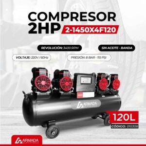 COMPRESOR 2HP 1450x4f120 INDUSTRIAL