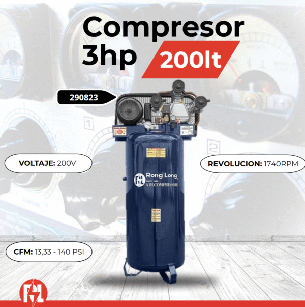 Compresor 3HP RL30-200V BIFÁSICO