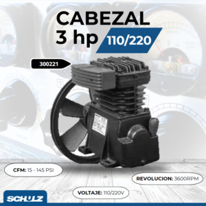 CABEZAL 3hp 110/220