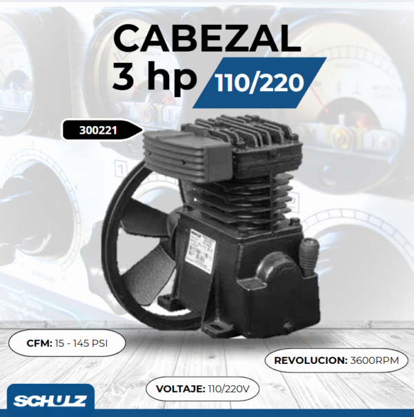 CABEZAL 3hp 110/220