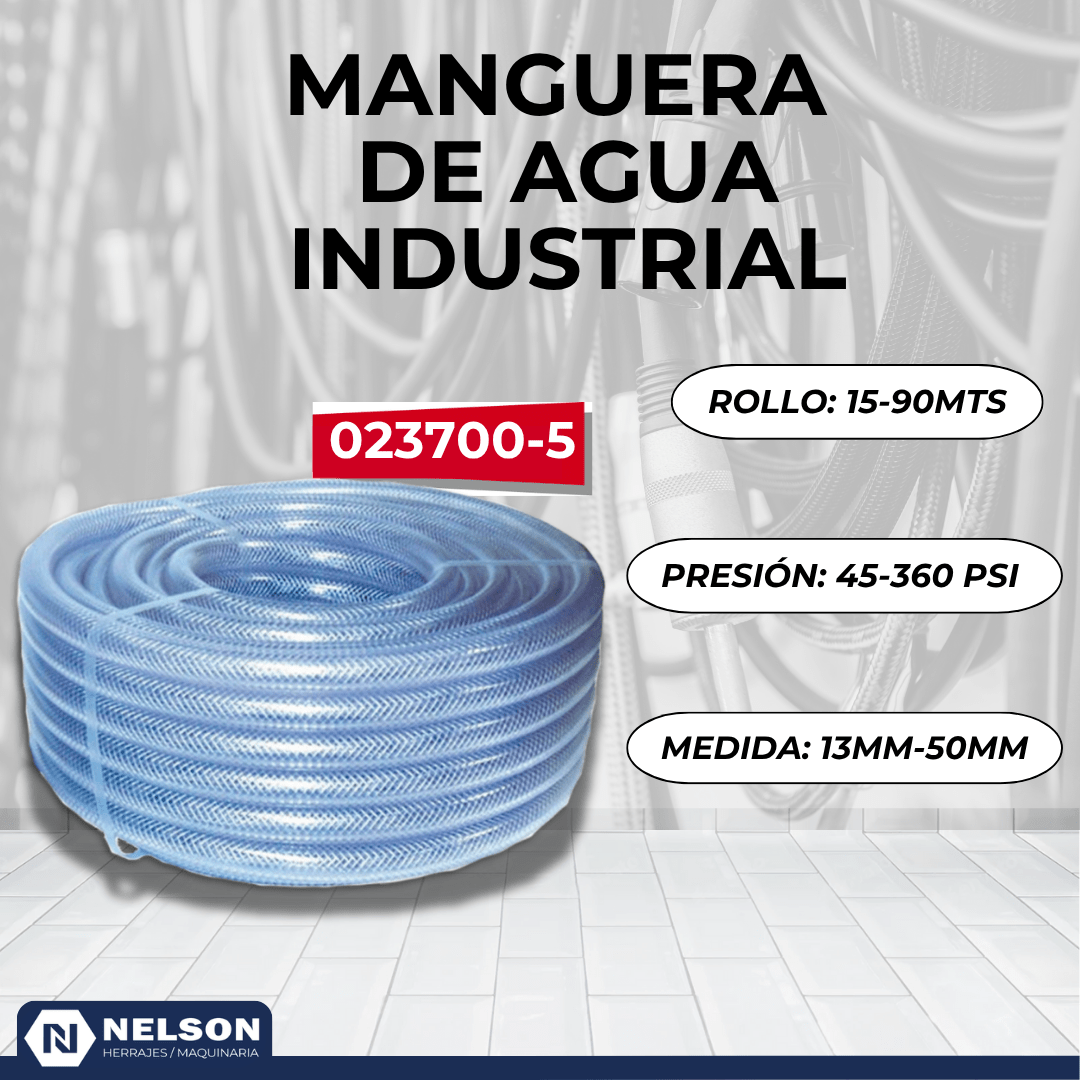 MANGUERA AGUA TRANSPARENTE NAYLON NELSON
