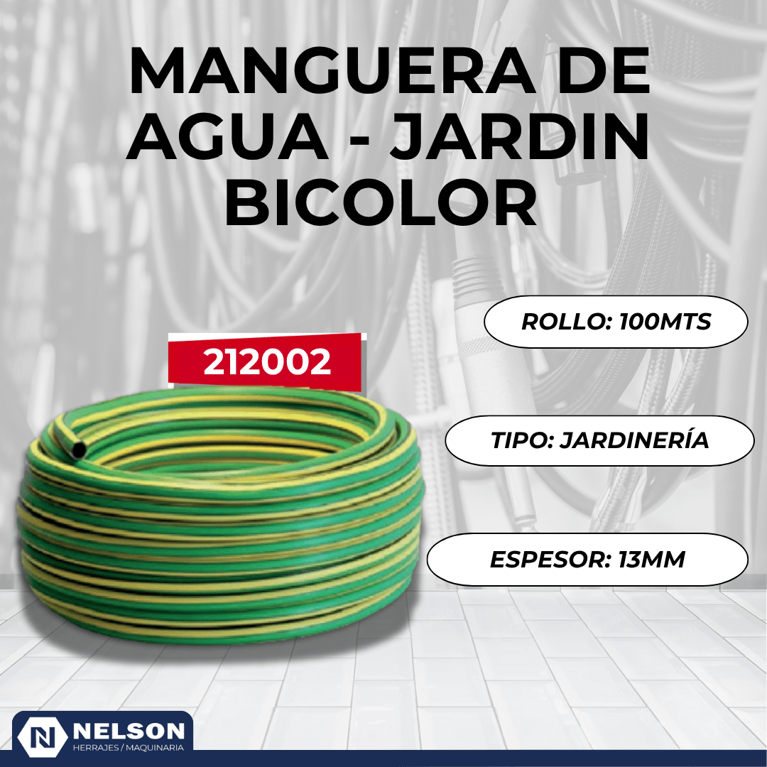 MANGUERA AGUA DE JARDIN BICOLOR