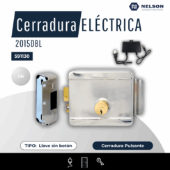 CERRADURA PORTON ELÉCTRICA PULSANTE 2015DL