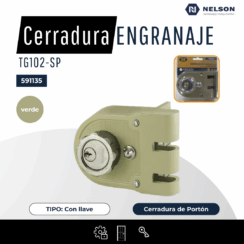 CERRADURA PORTON ENGRANAJE TG102-SP