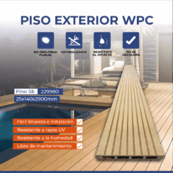 PISO EXTERIOR WPC PINO SB
