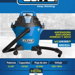 ASPIRADORA 3.5HP ELITE VC0535P