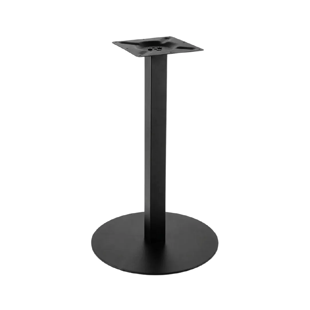 BASE MESA YY-B009 ACERO NEGRO REDONDO